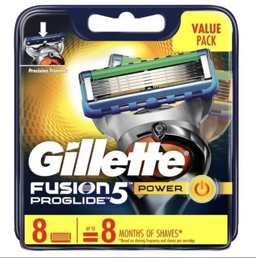 gillette fusion proglide 8 count