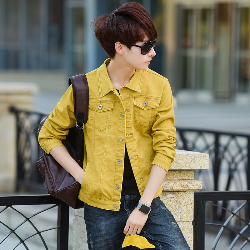 plus size yellow jean jacket