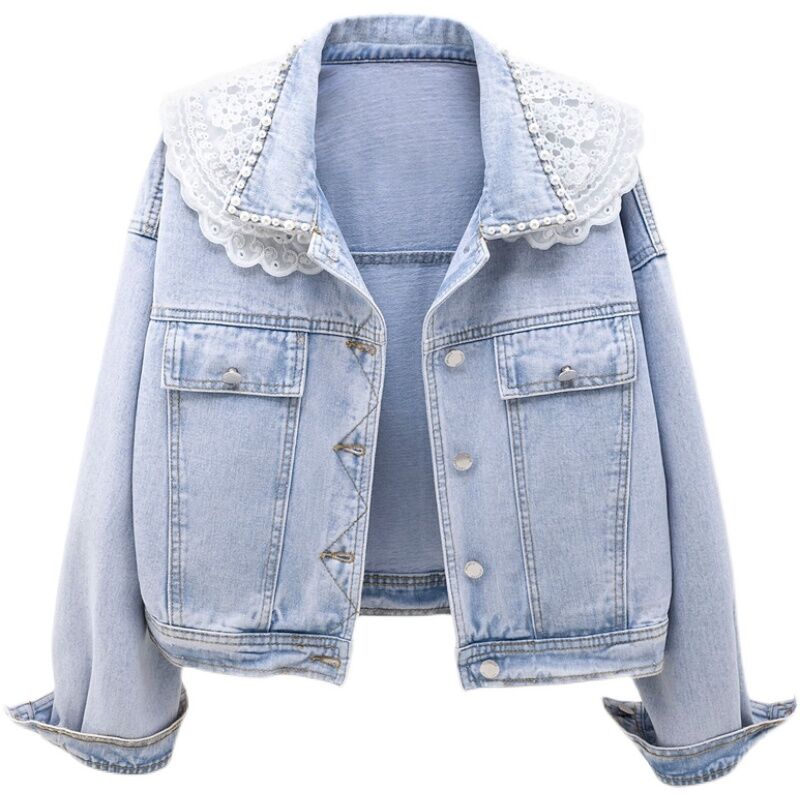 jean jacket with fuzz