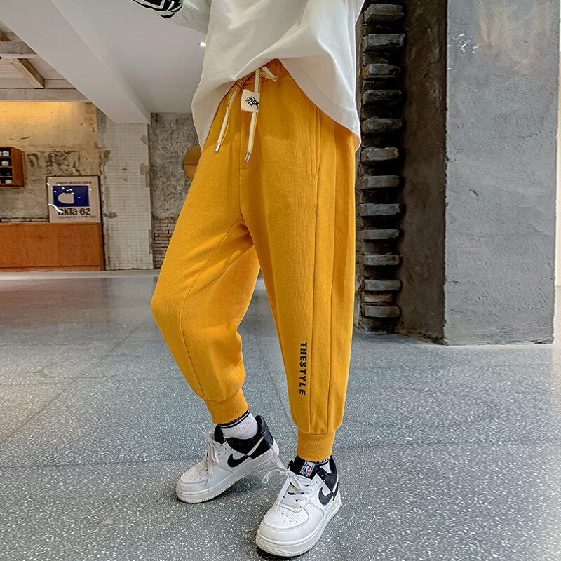 boys yellow sweatpants