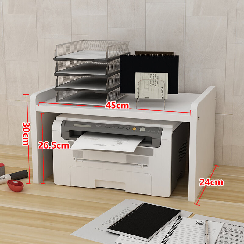 small desk with printer storage