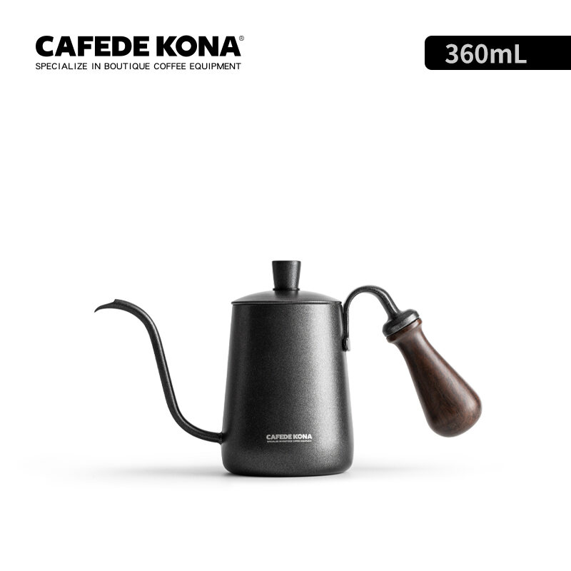 Cafede Kona Stainless Steel Hand Punch Coffee Pot Teflon Long Mouth Narrow Mouth Pot Coffee Pot 600ml Lazada Singapore