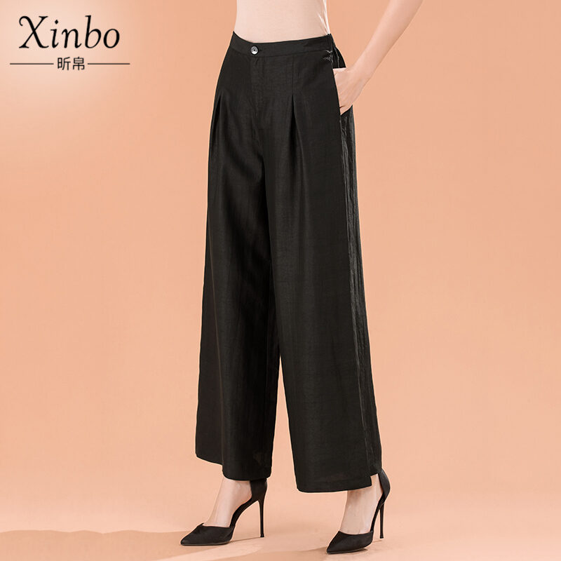 Silk cropped pants Clearance