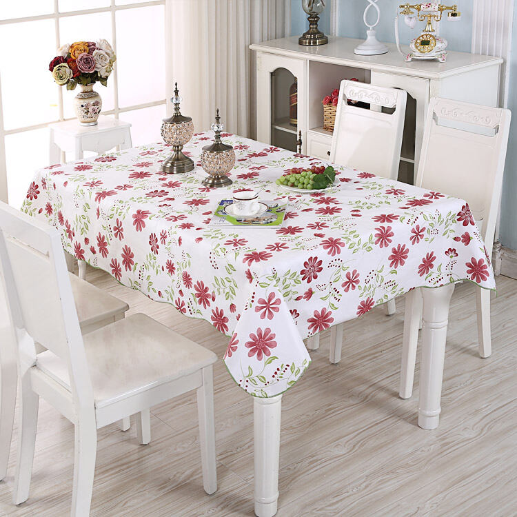 Past Style Pvc Living Room Table, Round Table Covers Plastic