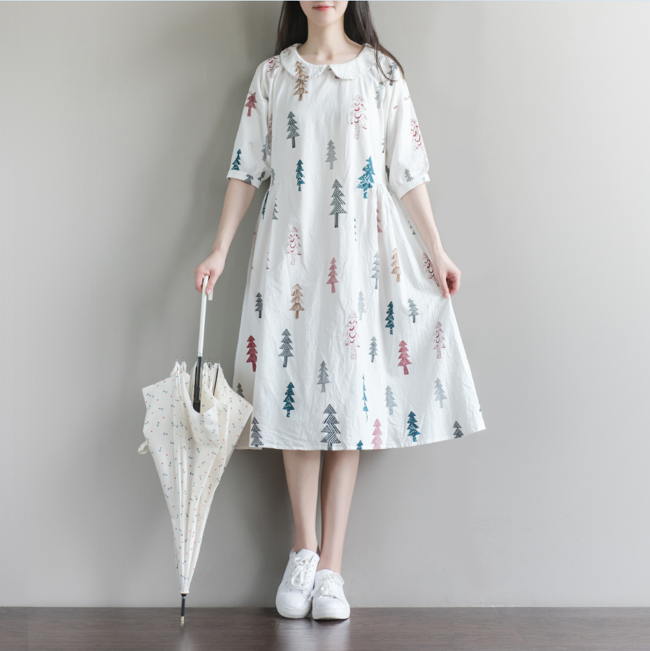 peter pan collar christmas dress