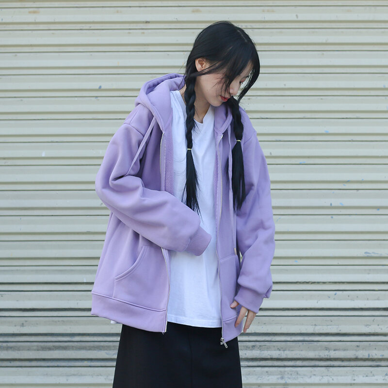 Purple hooded cardigan Clearance