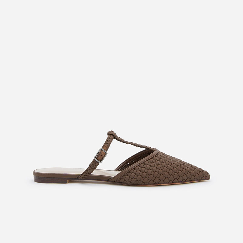 small heel slippers