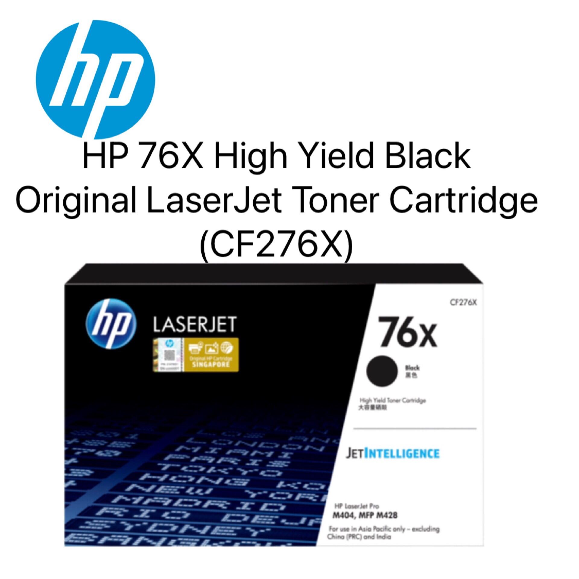 HP 76X High Yield Black Original LaserJet Toner Cartridge CF276X for