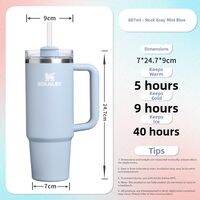 Stanley | 1.18L Insulated Tumbler with Straw Double Wall Vacuum Travel Cup for Women Large Capacity Coffee Water Bottle Leak Proof Easy Sip Ergonomic Design