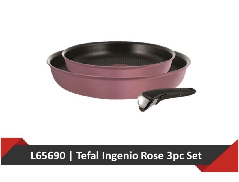 Tefal Ingenio Rose 3pc set (IH) L65690 Singapore