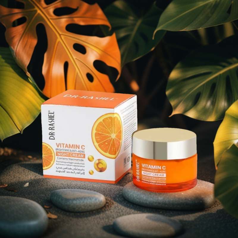 DR.RASHEL Vitamin C Night Cream for Brightening & Anti-Aging. 