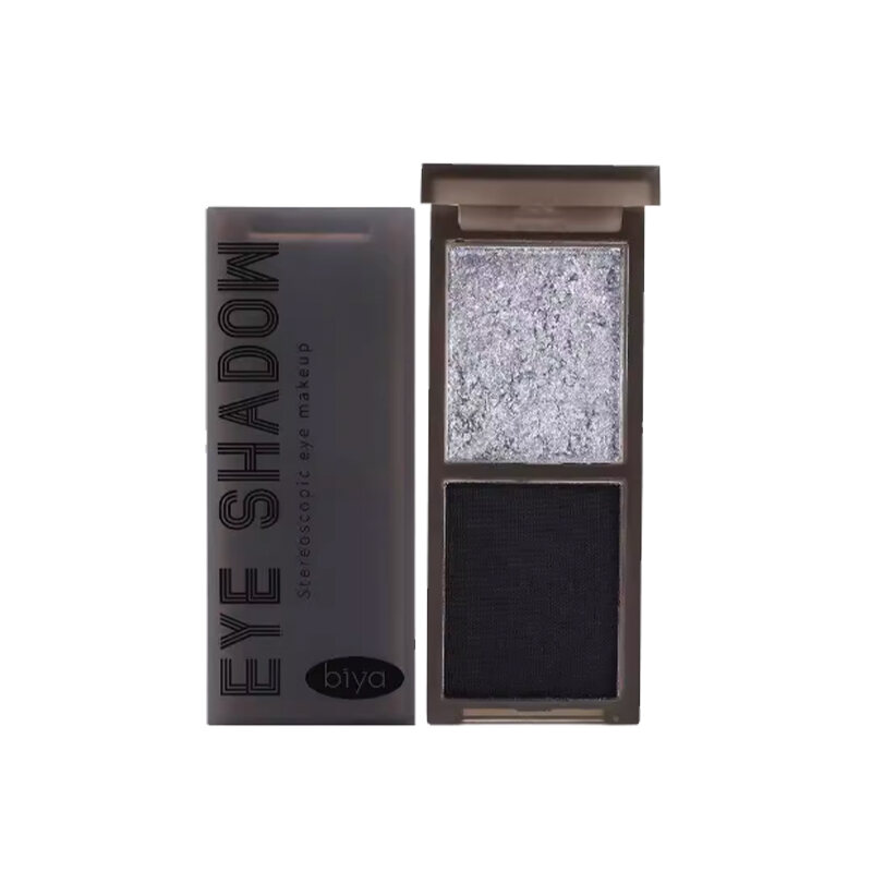 Biya Red Eyeshadow Palette Gothic Style Halloween Cosplay Smoke Eyebrow Dark Makeup Easy to Color Long Lasting Eye Makeup. 