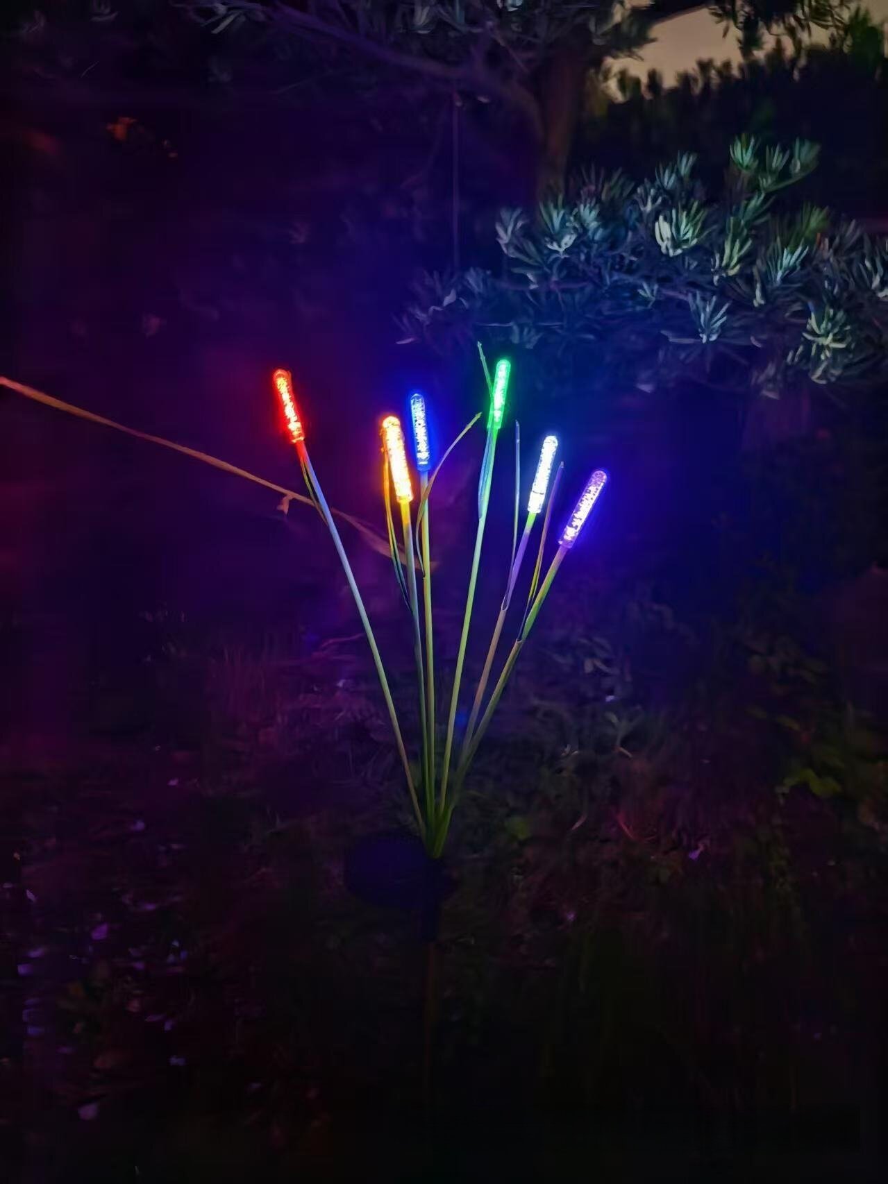 1PC Solar Firefly Swaying Garden Light Outdoor Waterproof LED Reed Lamp Decoration Landscape Lights For Pond Patio Yard Pathway