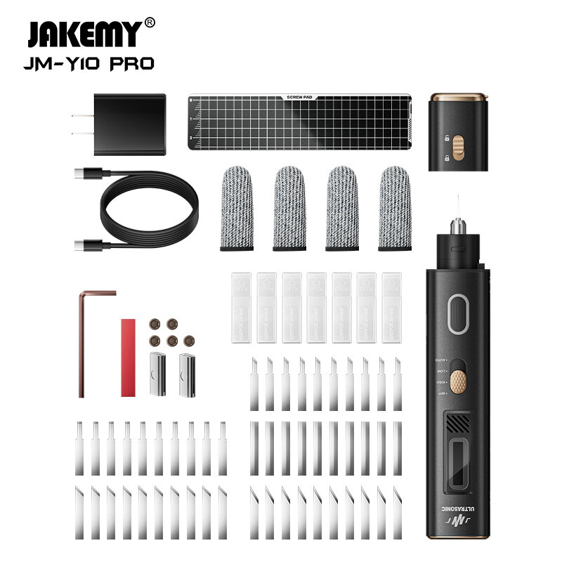 Jakemy JM-Y10 PRO Ultrasonic Cutting Knife Overheat Protection DIY Electric Cutting Carving Grinding Tool Suitable Model Board