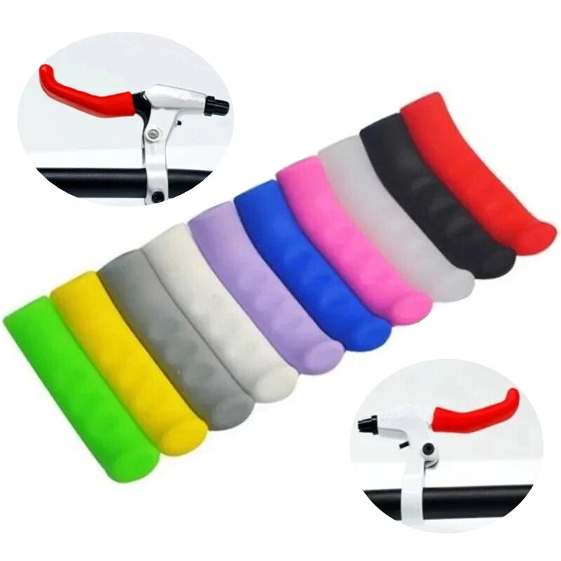 2 buah penutup pelindung anti-selip pegangan rem silikon sepeda gunung Harga 2,900 rupiah*Gratis Ongkir