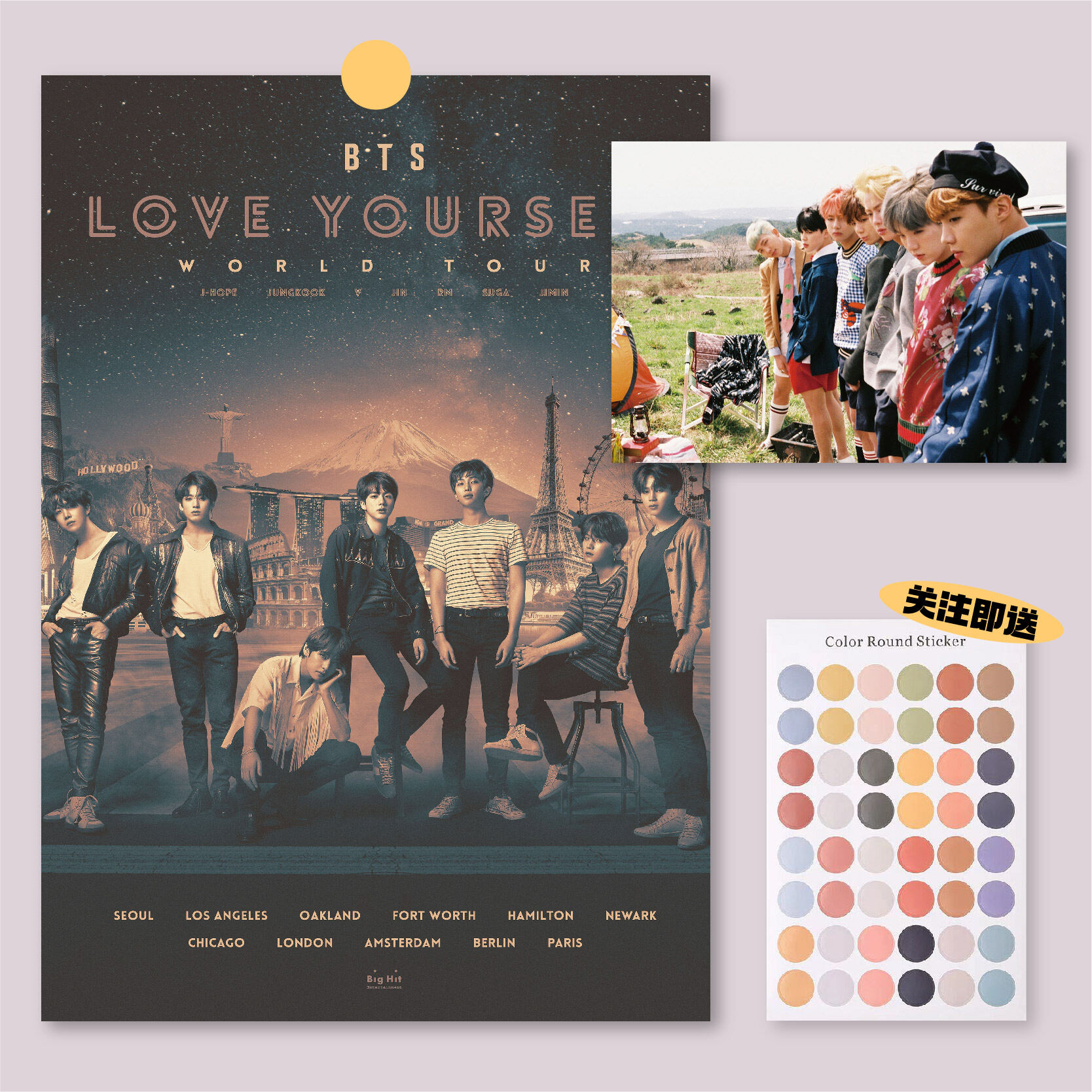 BTS ポスター　Art Print Bts Poster - Canvas Wall Art, High-Def Print, Living Room Bedroom