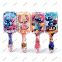Beast Kingdom | Disney Animation Cute Stitch Series Comb Airbag Sequin Comb Cartoon Head Massage Relaxed Anime Peripheral Exquisite Student Gift