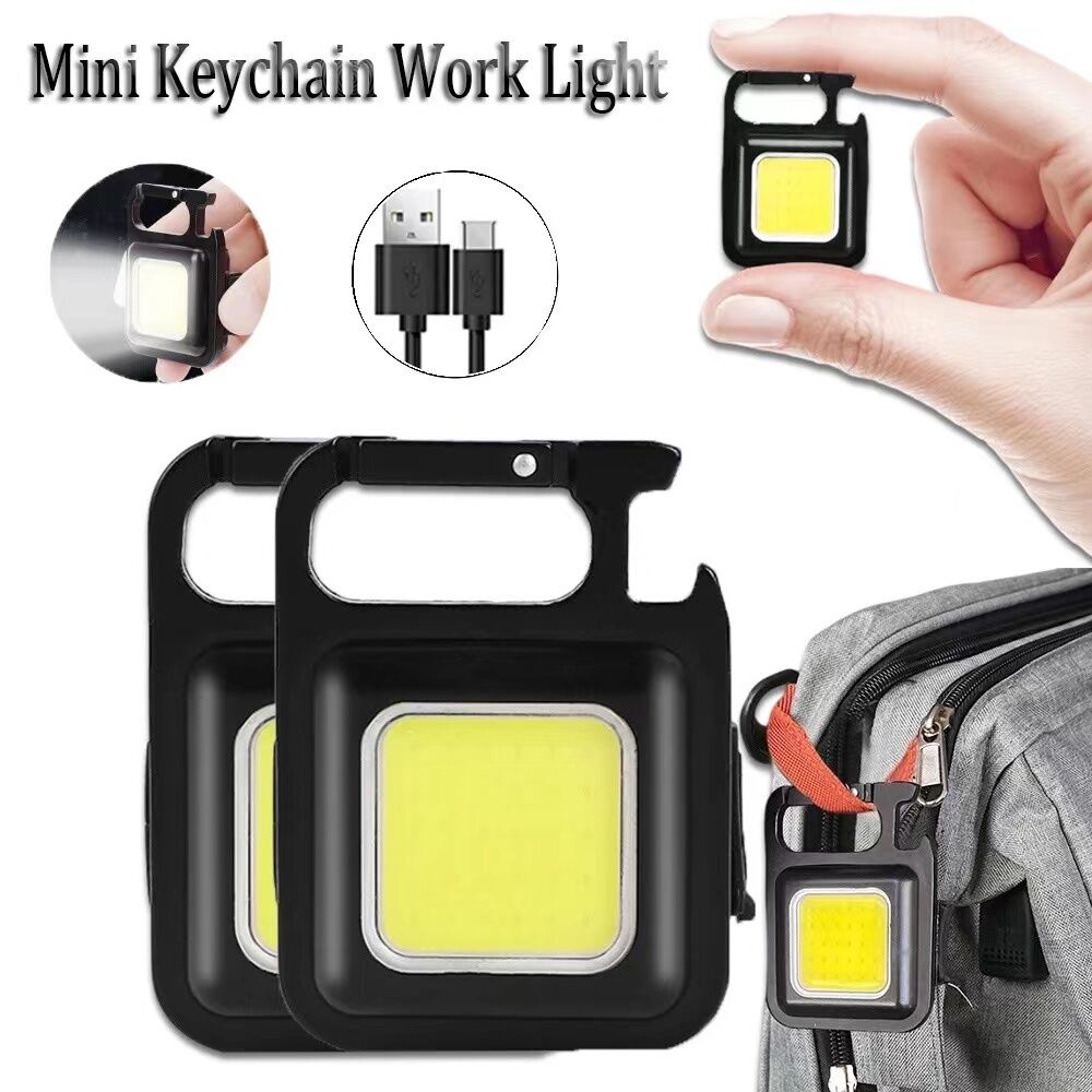 Mini COB Work Light with Corkscrew and USB Rechargeable