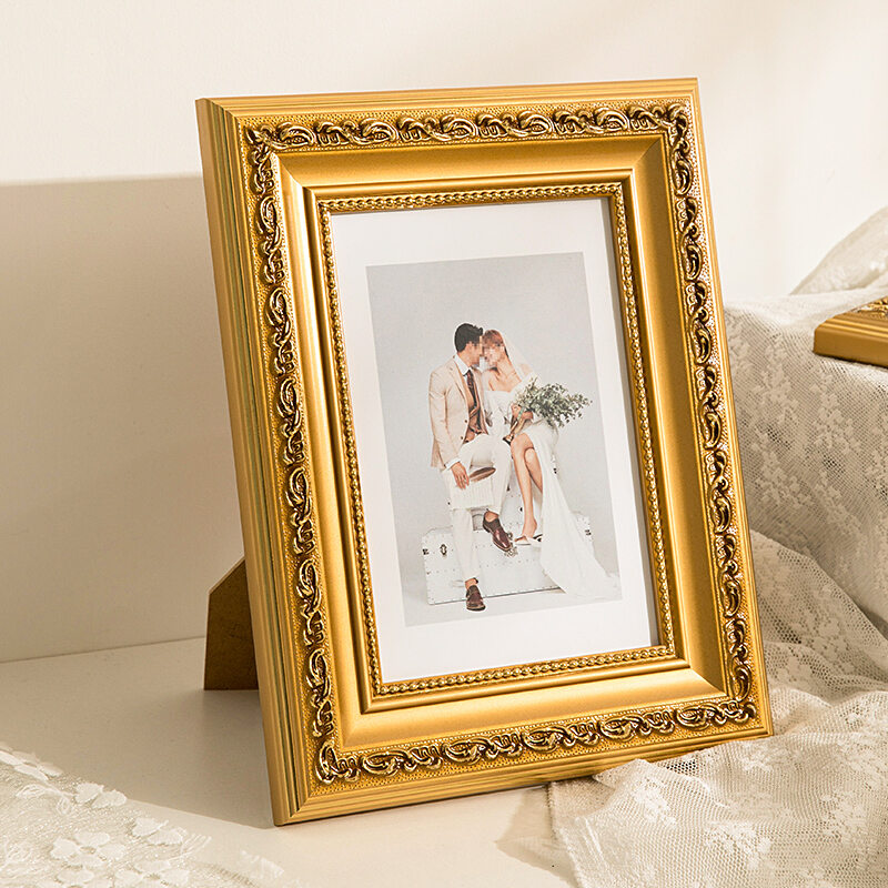 Nordic Real Wood Picture Frame Stand 6 Inch 7 Inch 8 Inch Couples Wedding Photo Printing Washing Picture Frame Hanging Wall Frame