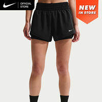 Nike Dri-FIT One Womens Mid-Rise 3″ 2-in-1 Shorts - Black [DX6013-013]