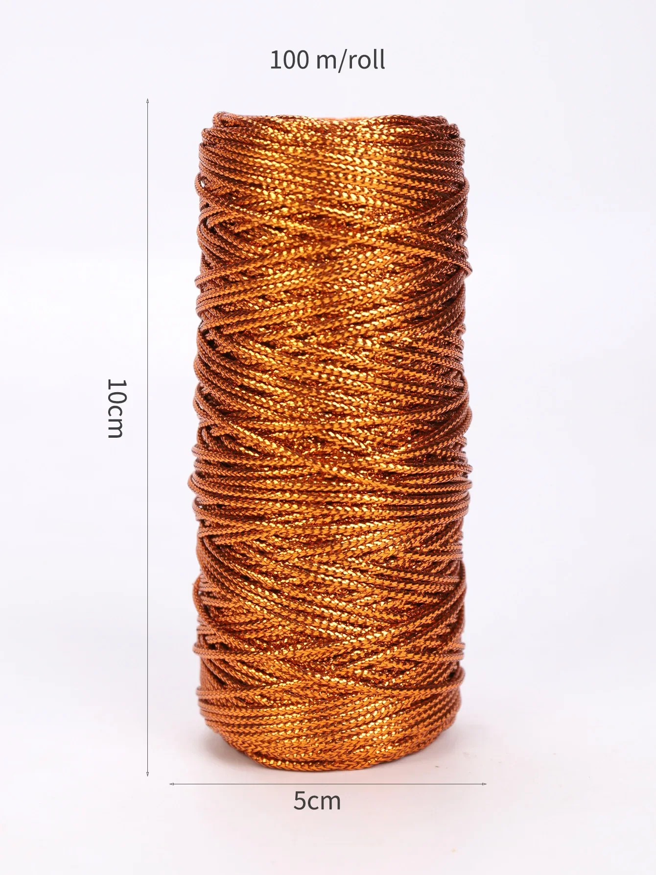 1.5mm 100M Gold Silver Macrame Cord Rope String for Sewing DIY Rope 100M Macrame Rope String for Sewing and Crafts Thread Twine