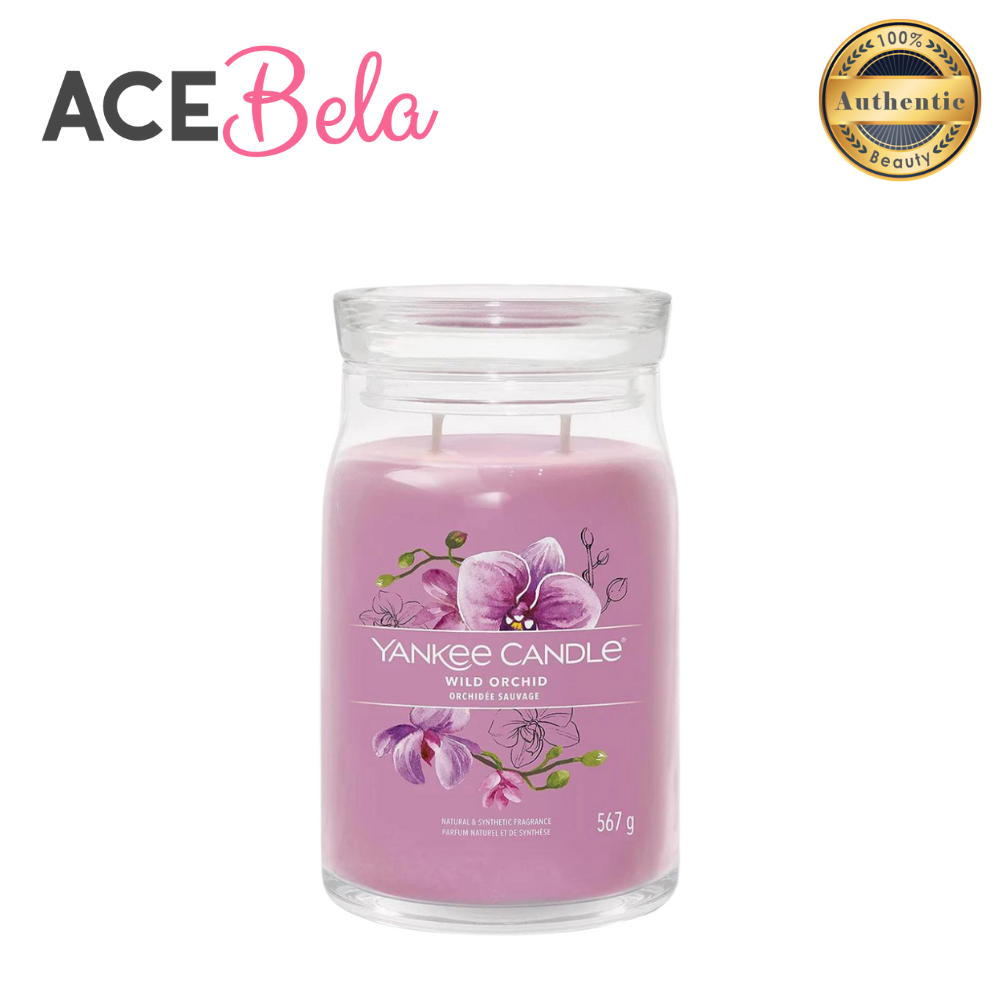 Yankee Candle Signature Large Jar Wild Orchid 567g (100% Authentic from Acebela)