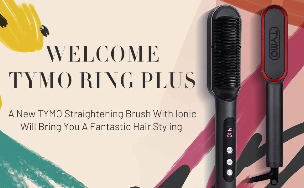 Tymo Ring Plus Ionic Hair Straightener Brush HC103 3D Comb Titanium Coating  Authentic Professional Hair Tools for Styling Beauty Fashion Anti Scald  Less Fizzy 100-240V Original Singapore Local Seller | Lazada Singapore