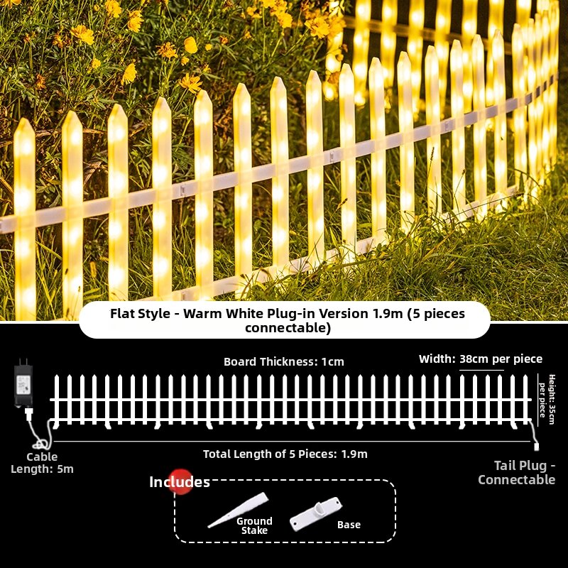 ANQIYUE | Waterproof Solar Outdoor Lamp for Fences and Gardens