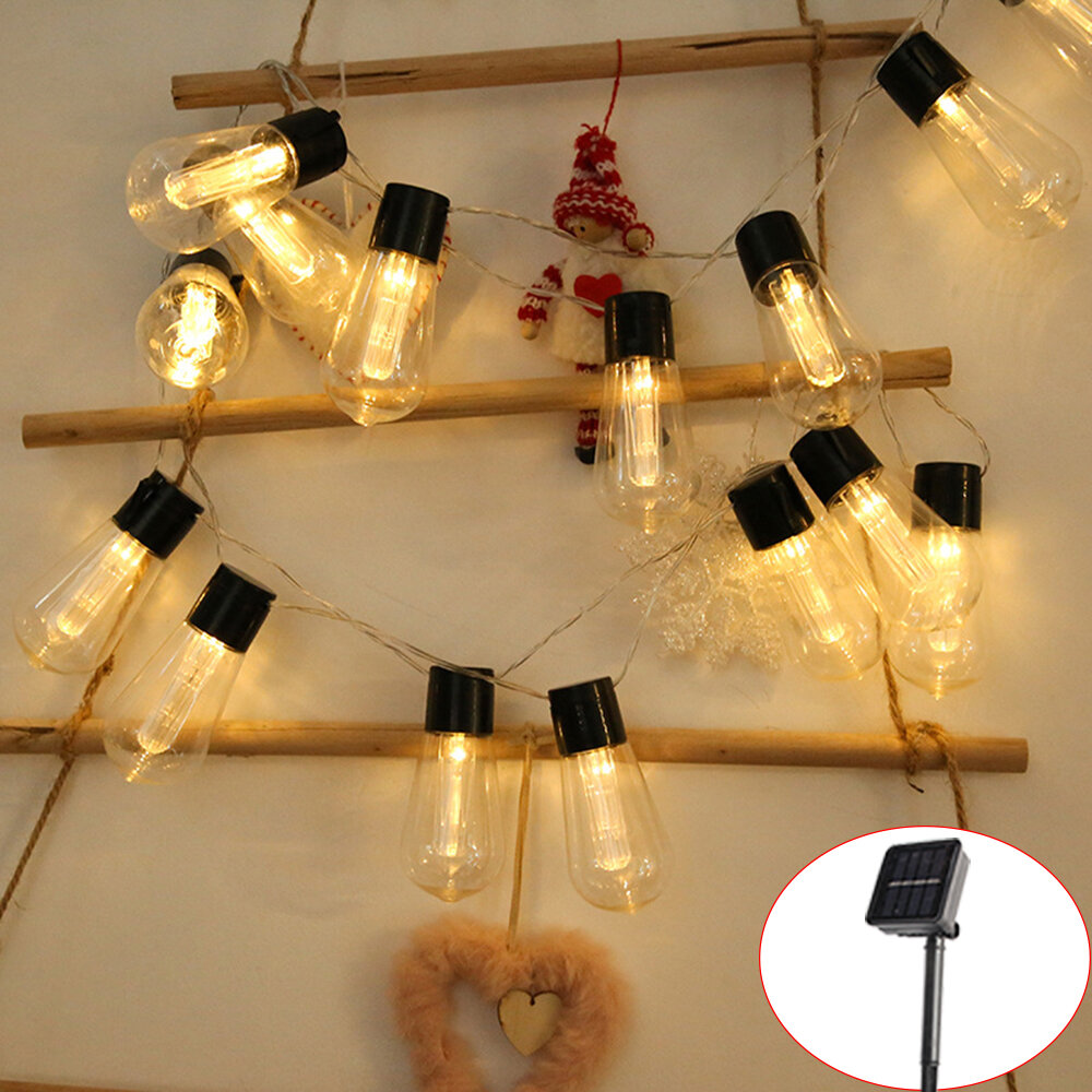 10/20/38 Bulbs LED Solar String Fairy Lights Waterproof Patio For Christmas Outdoor Party Decor Lamps Holiday Garland Garden