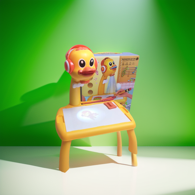 Educational Projector for Fun Playtime, Dream Projection Study Desk, Children Learning Study Led Projector, Art Drawing Table Toys, Kids Painting Board Desk.