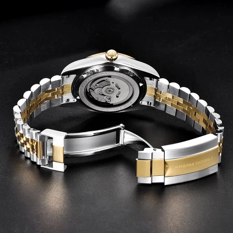 PAGANI DESIGN Man Mechanical Watch Top Brand Luxury Automatic Watch Stainless Steel 100m Waterproof Watch Men Clock Reloj Hombre. 