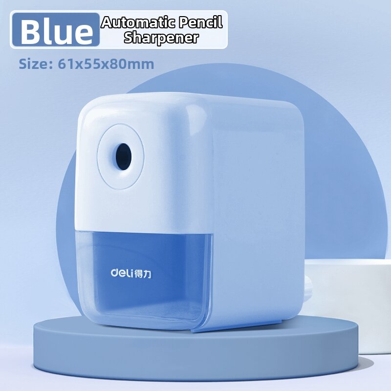 deli | Automatic Feeding Pencil Sharpener Manual Child Friendly