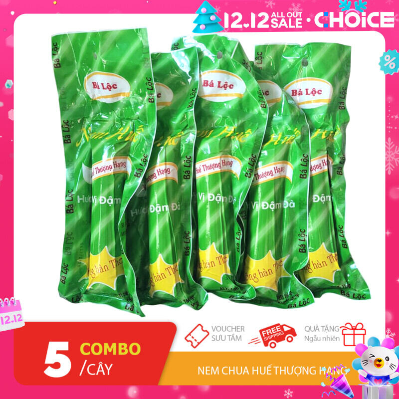 Comb 5 cây nem Huế nem chua Bá Lộc đậm đà hương vị không hàn the