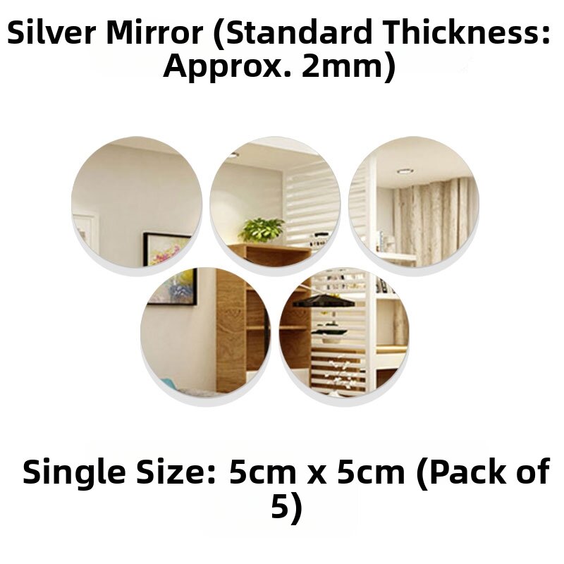 Self-Adhesive Decorative Small Round Mirror