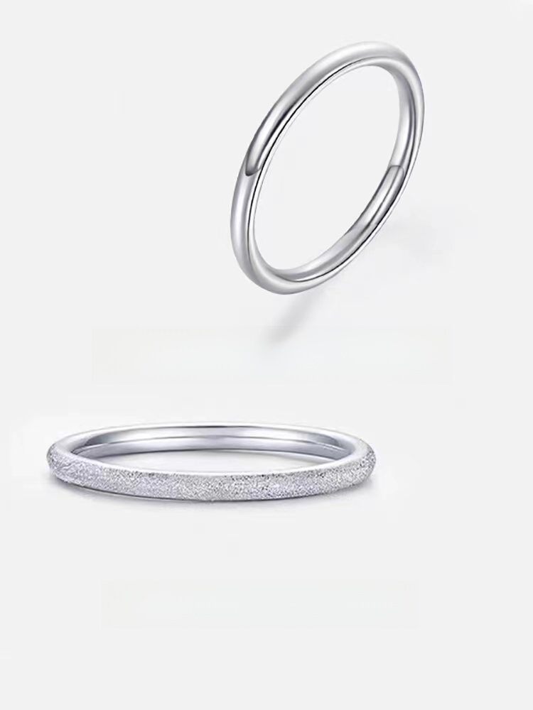 Pure Silver 999 Ring - Customizable Engraved, Adjustable Star