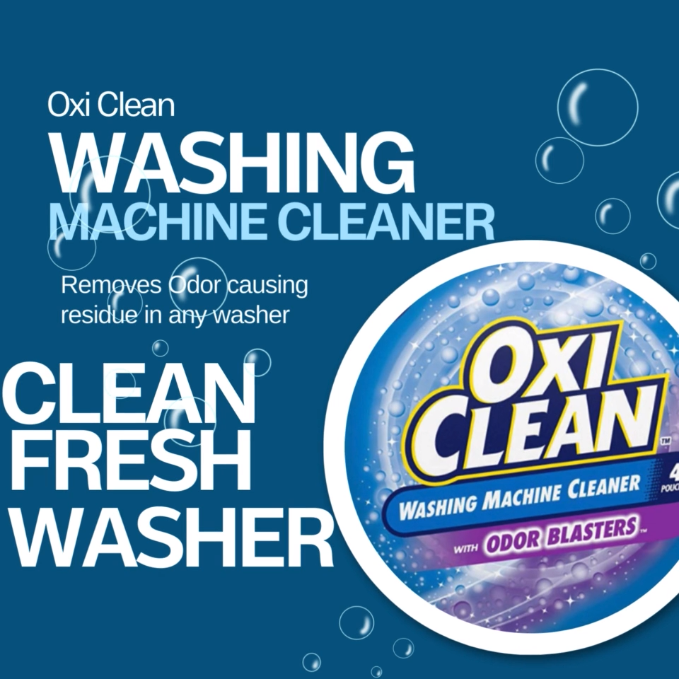 OxiClean Washing Machine Cleaner with, ODOR BLASTERS, (Pack of 1)