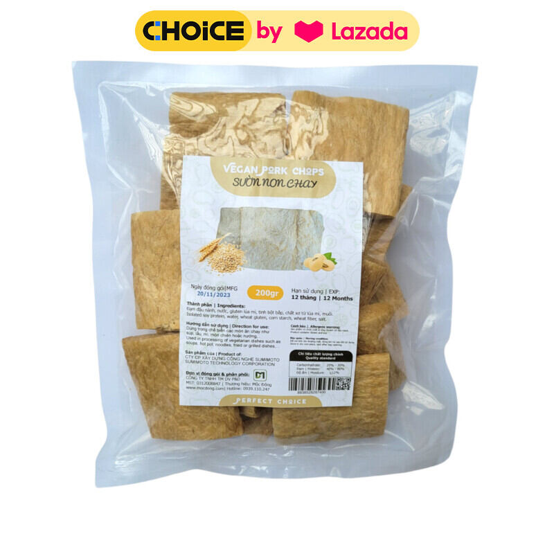 Túi 200gr Sườn Non chay đậu nành cao cấp