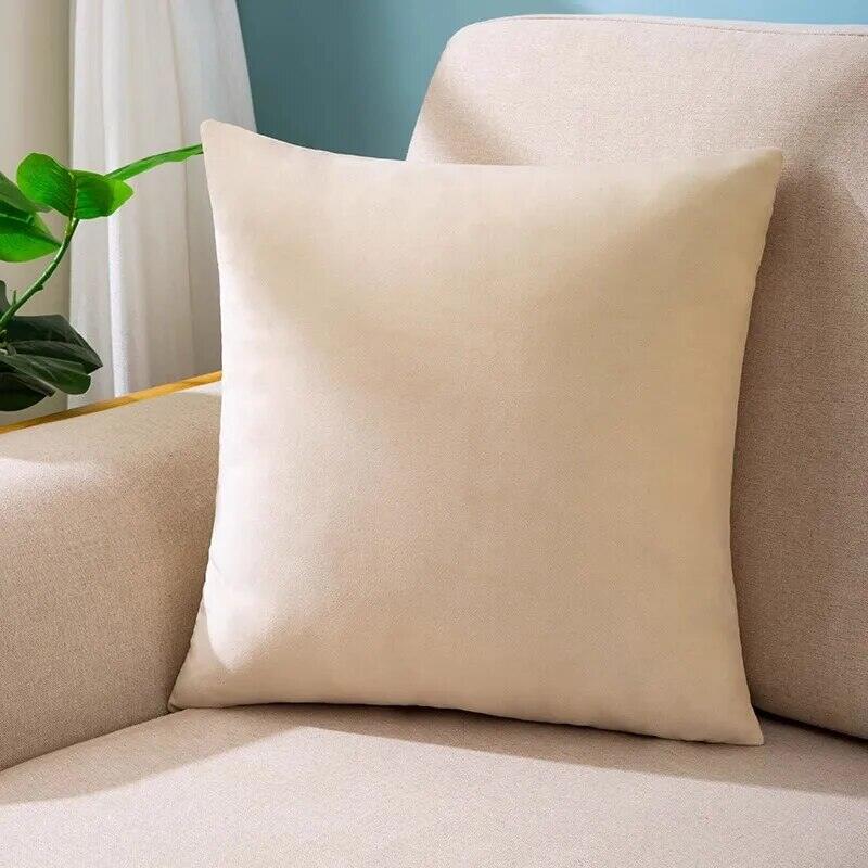 Velvet Burnt Throw Pillow 18X18 Inch Square Pillowcases Soft Cozy Cushion Cases for Couch Bedroom Living Room Home Decor