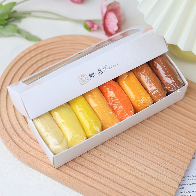 Graduated Color Wool Felt DIY Doll Material Handmade Australian Wool Strip for Sewing Crafts Home Fabric PLQHN6