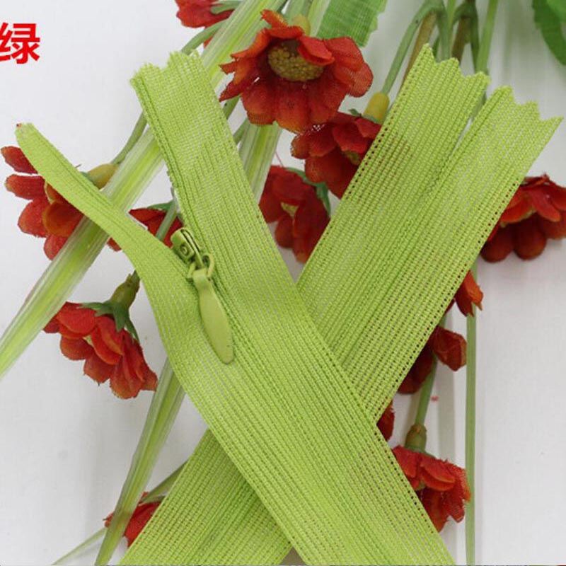8pcs 3# Invisible Zipper Zip Zipp 20 28 35 40 45 50 55 60 65 cm Long Black White Nylon Ziper Zips Zippers For Sewing Clothes