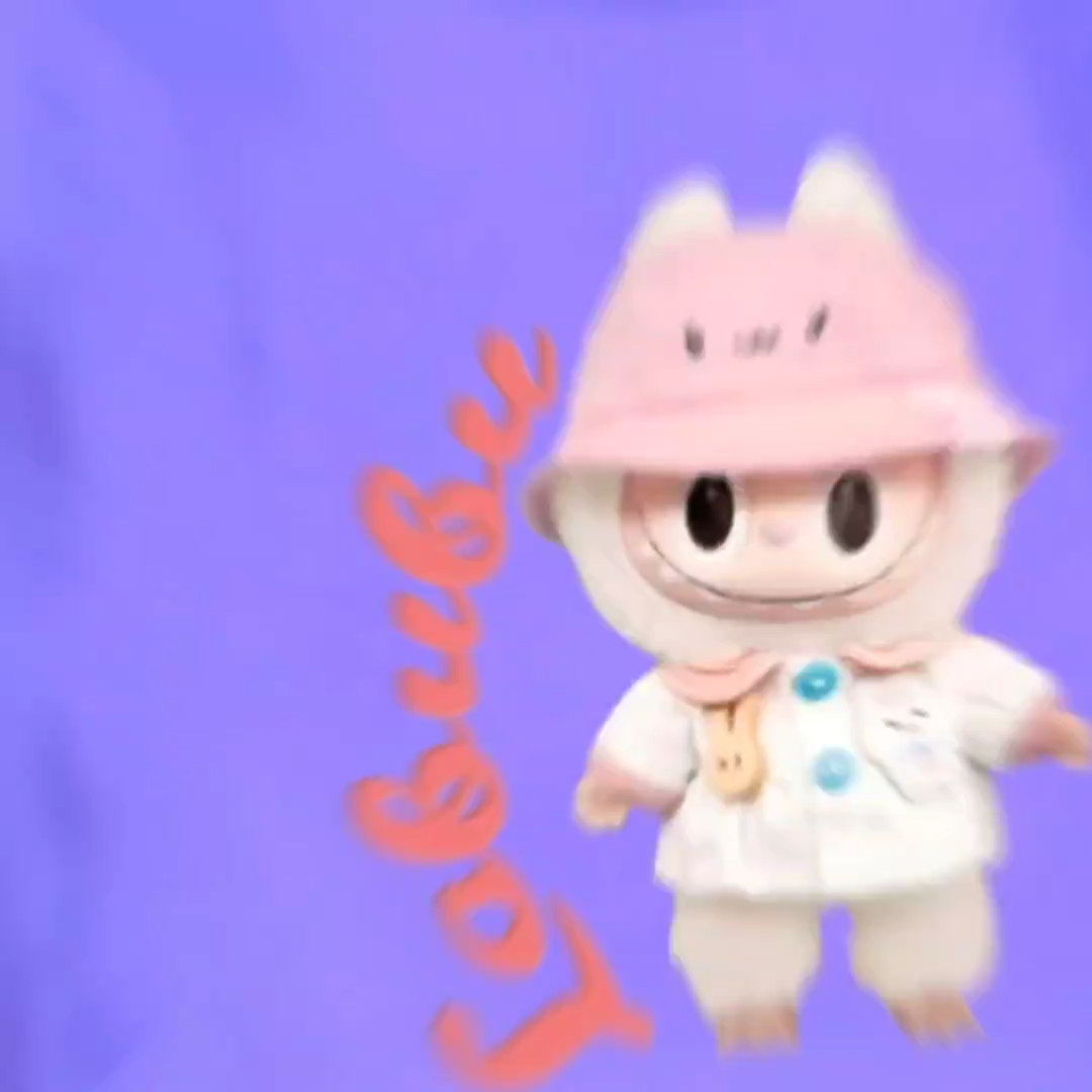 Baju Fashion Kaos atasan anak usia 1-12 tahun Bergambar Labubu Cute lengan panjang bahan Babyterry