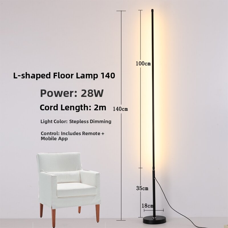 Nordic Style Floor Lamp LED Eye Protection Atmosphere Light for Living Room Bedroom Standing Table Lamp Bedside Lamp Corner Lamp