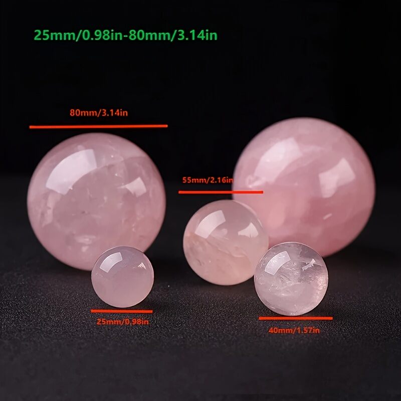 Rose quartz crystal ball love crystal used for home decoration desktop ornaments holiday gifts