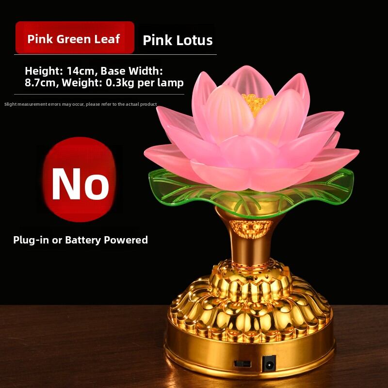 SHANYANG | Multicolor LED Rechargeable Lotus Lamp For Buddha Altar