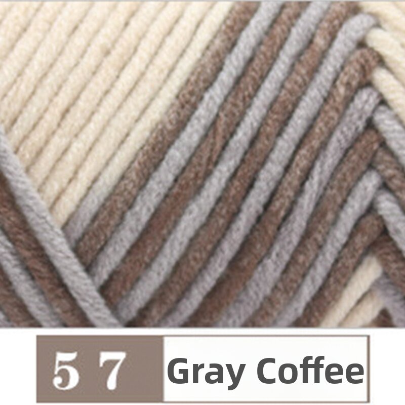 Handmade DIY Knitting Yarn Ball 8 Strands Lovers Milk Cotton Scarf Materials Gift for Boyfriend Includes Hook Needle Kit