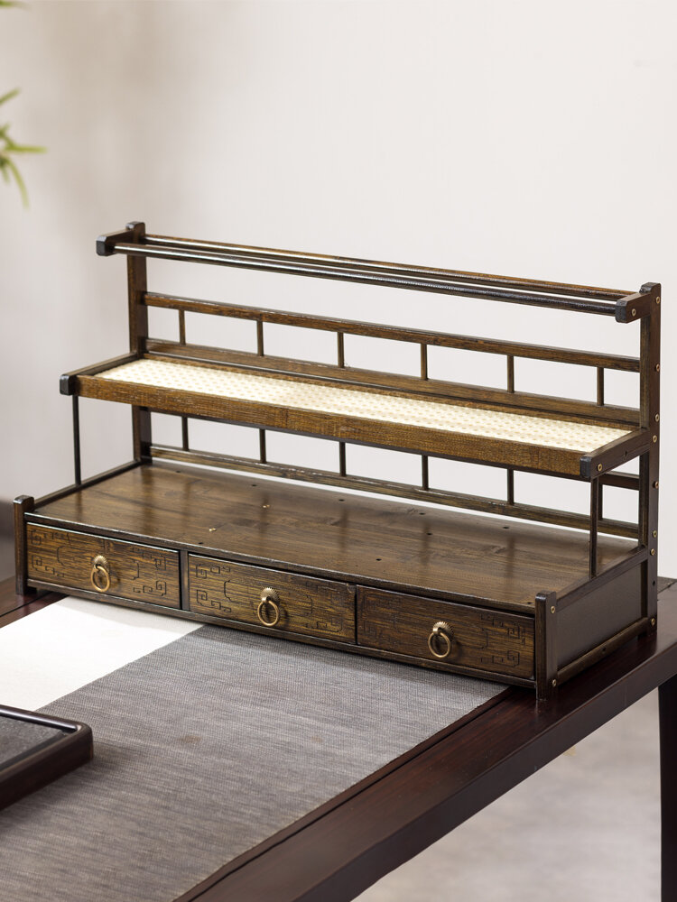 Chinese Wooden Display Stands - Chinese Fans Stand Rack
