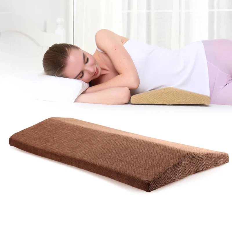 Memory Foam Bed Waist Pillow Sleeping Lumber Pad Cushion Pregnant Women Lumbar Support Lumbar Disc Pillow Cushion Sleeping Waist Cushion