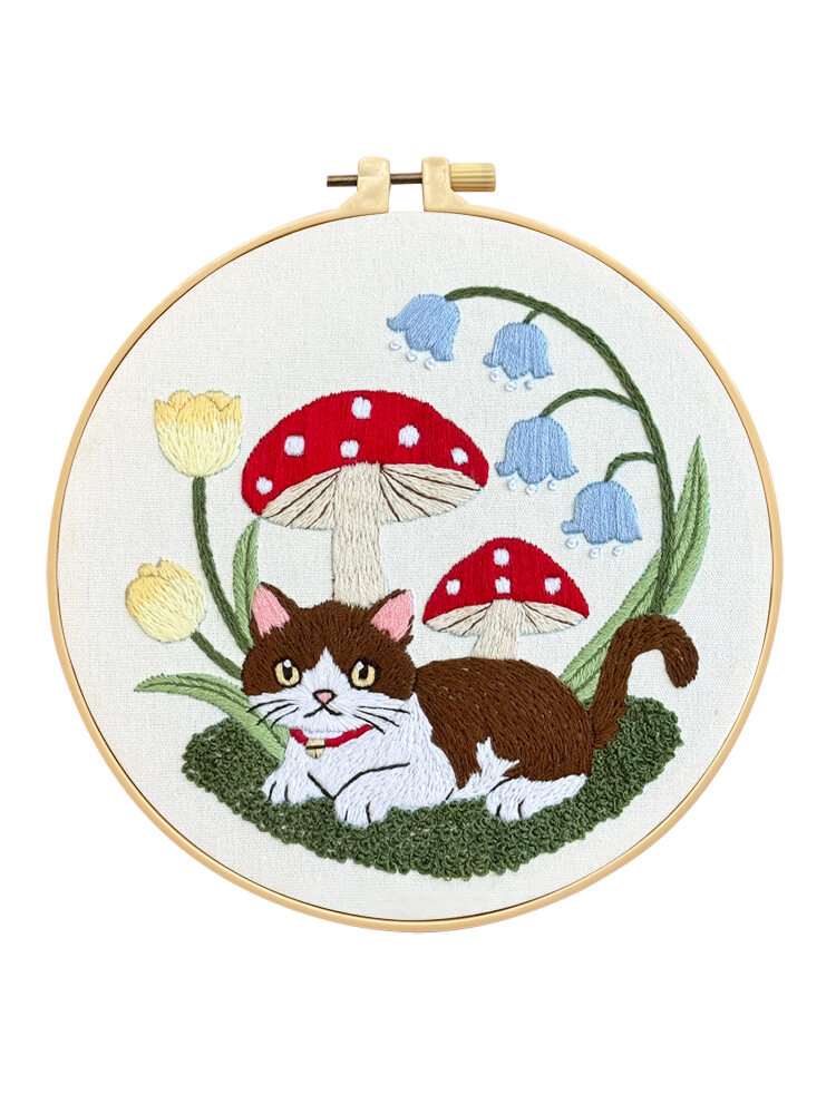 ZHIJIAN | Simple Cartoon DIY Chinese Embroidery Starter Kit