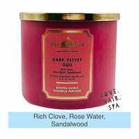 SG Stock ⭐️ DARK VELVET OUD Bath & Body Works 3-Wick Scented Candle BBW Home Fragrance Bath BodyWorks White Barn BBW