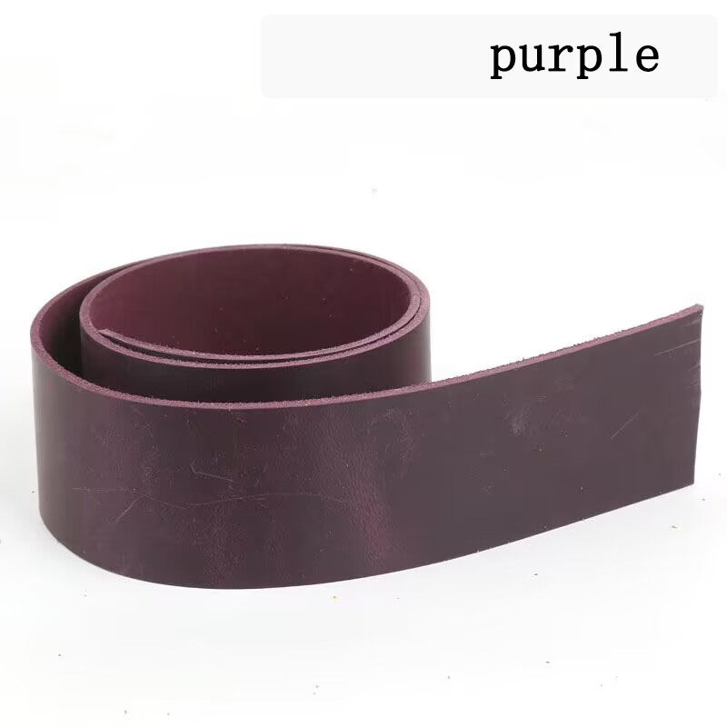 Head layer: Crazy horse leather real cowhide leather leather strap waist belt handbag with handle 2mm thick handmade DIY le